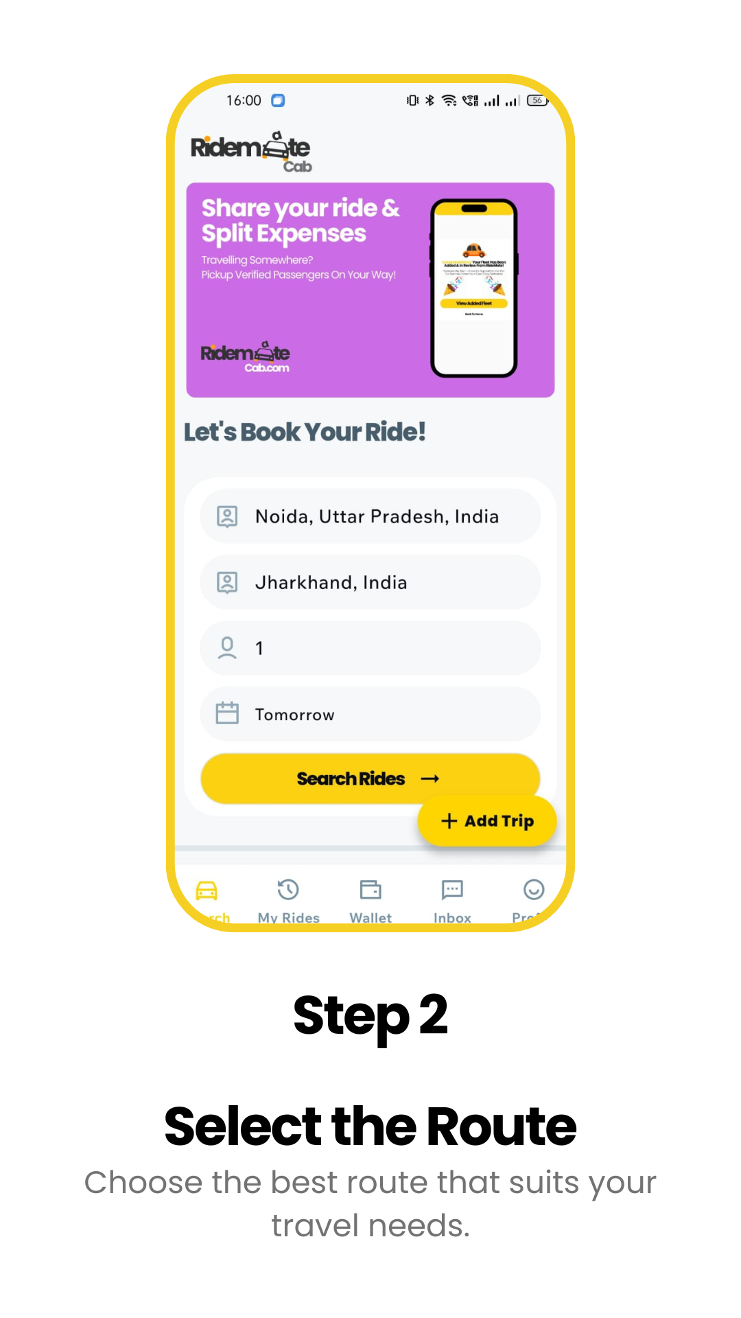 Select route