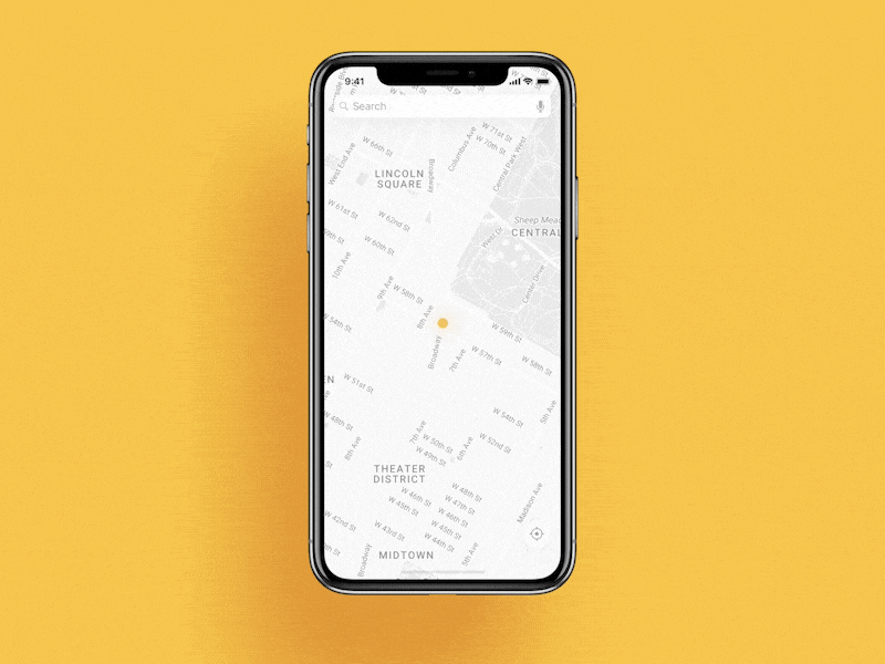 Phone with map